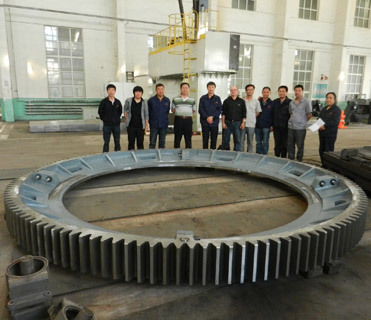 girth gear pre-assembly